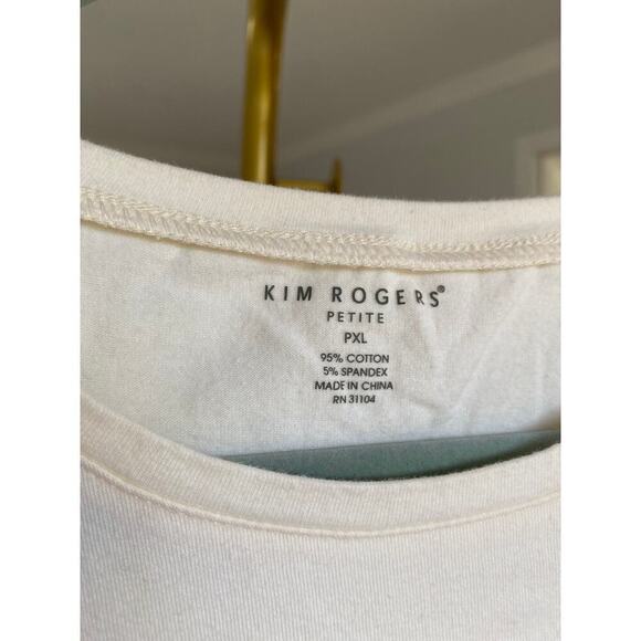 Kim Rogers Petite Relaxed Fit Everyday Top Versatile Capsule Sustainable Luxe - Picture 3 of 3